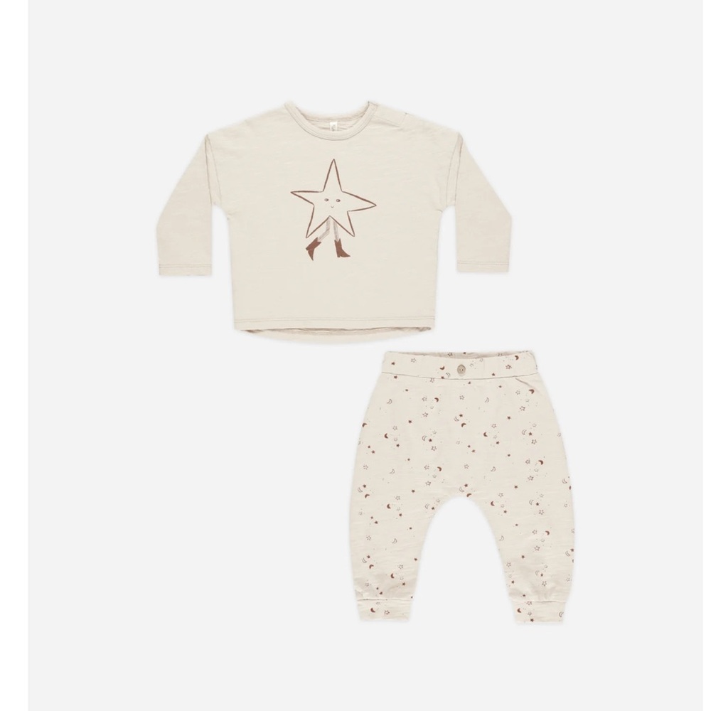 RYLEE + CRU Long Sleeve Tee + Pant Set || Twinkle 3-6M